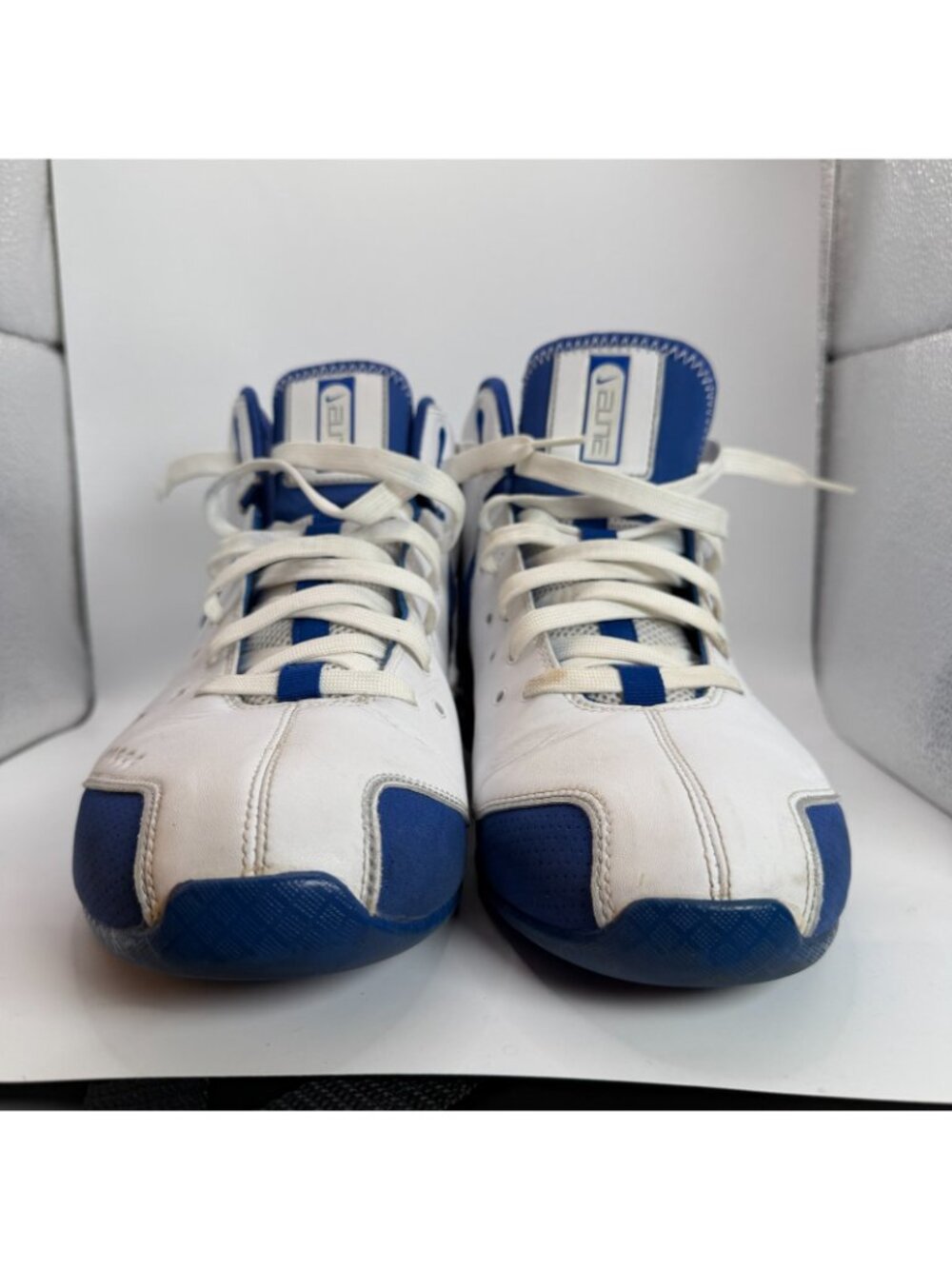 Nike Flight Shox Elite Slam Shoes Mens Size 11 Blue White Basketball 324826-141 - Picture 2 of 14